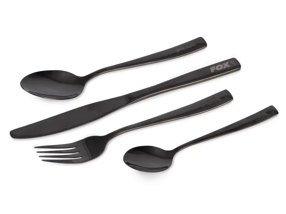 Přímo Od Výrobce Fox Sada Příborů Black Stainless Cutlery Set
