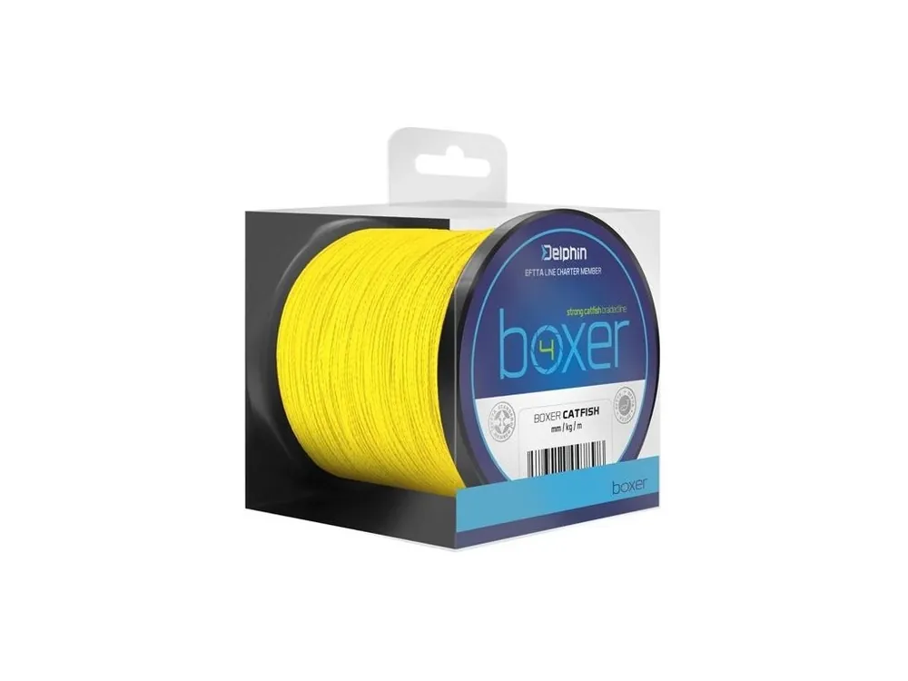 Ověřený Delphin Sumcová Šňůra Boxer 4 Fluo Žlutá