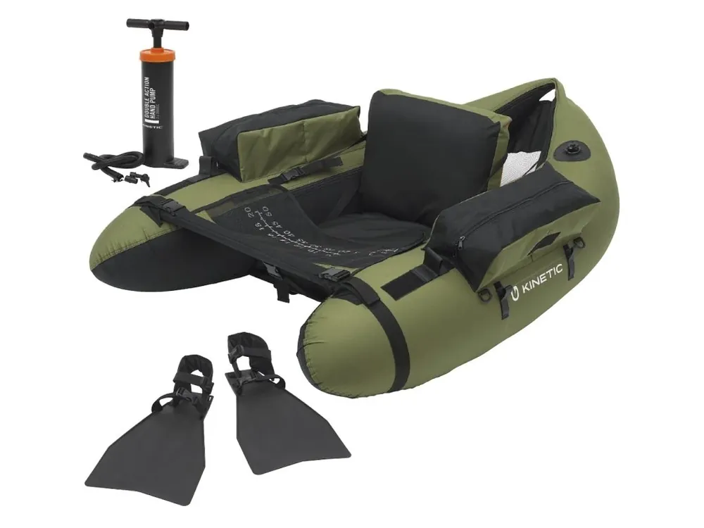 Kinetic Belly Boat Fish Hunter Float Tube Combo 135cm Výprodej