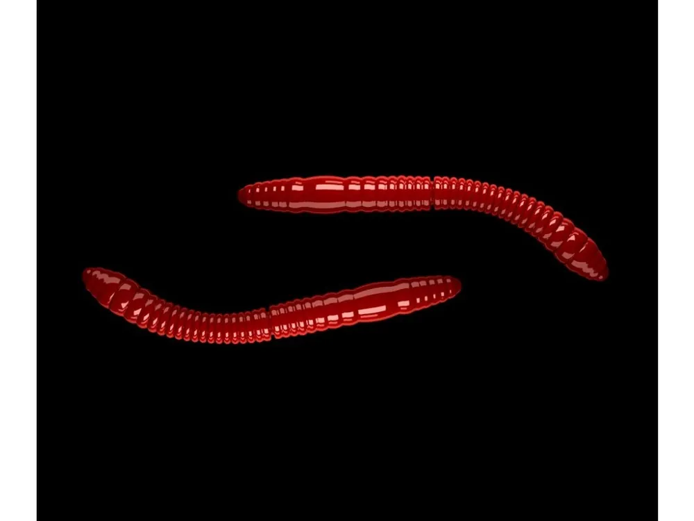 Libra Lures Gumová Nástraha Fatty D’Worm Tournament 55 mm - Red 021 - Sýr Cenový Hit