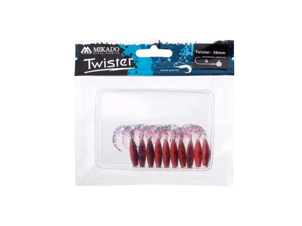 Must-Have Mikado Gumová Nástraha Twister 38mm/ Violet- 10 ks