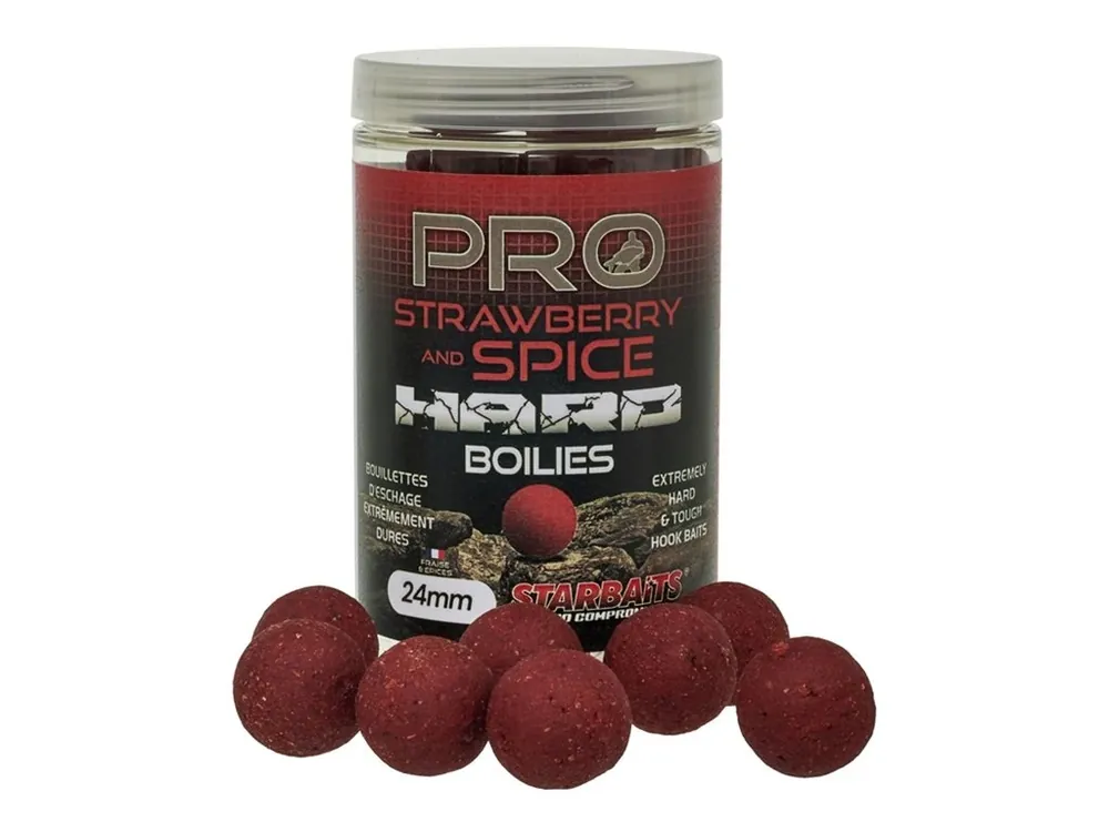 Expresní Doručení Starbaits Hard Boilies Pro Strawberry Spice 200g 24mm