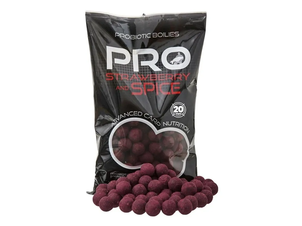 Novinka Starbaits Boilies Pro Strawberry Spice 800g