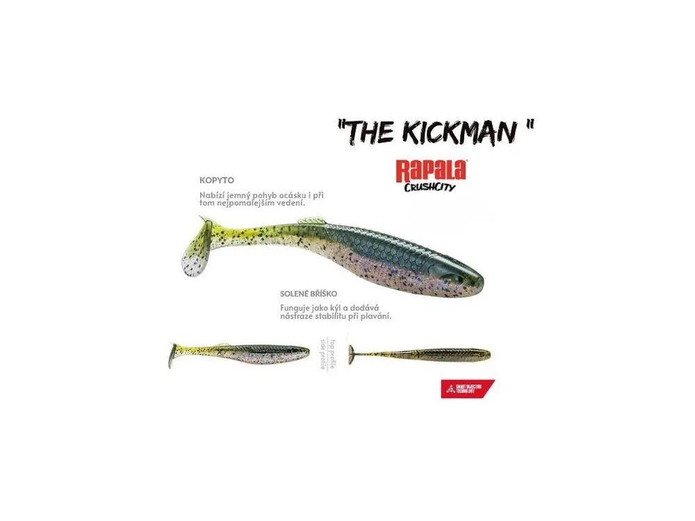 Akční Cena Rapala Gumová Nástraha Crushcity The Kickman LCH 7,5 cm 3 g