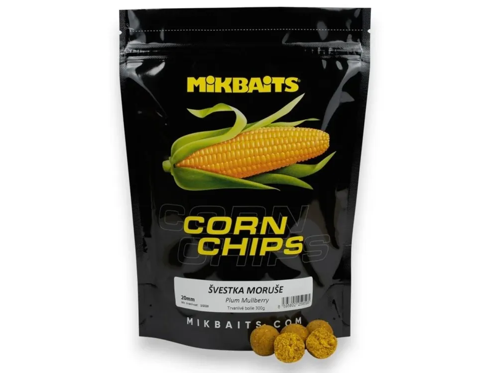 Mikbaits Boilie Corn Chips Švestka Moruše Odeslání Ihned