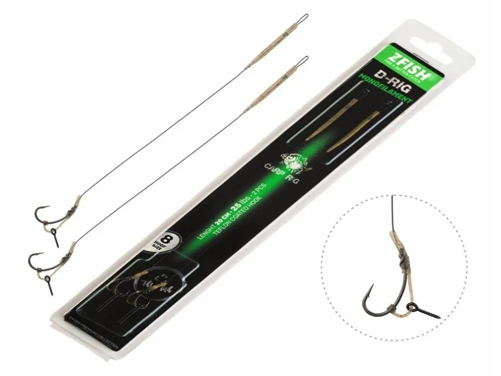 Víkendová Akce Zfish Návazec Monofilament D-Rig 20 cm