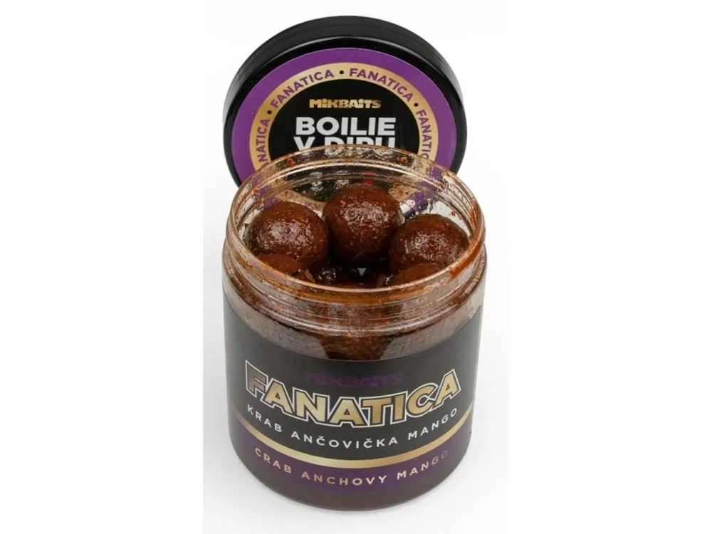 Mikbaits Boilie v Dipu Fanatica Krab Ančovička Mango 250 ml Koupit Online