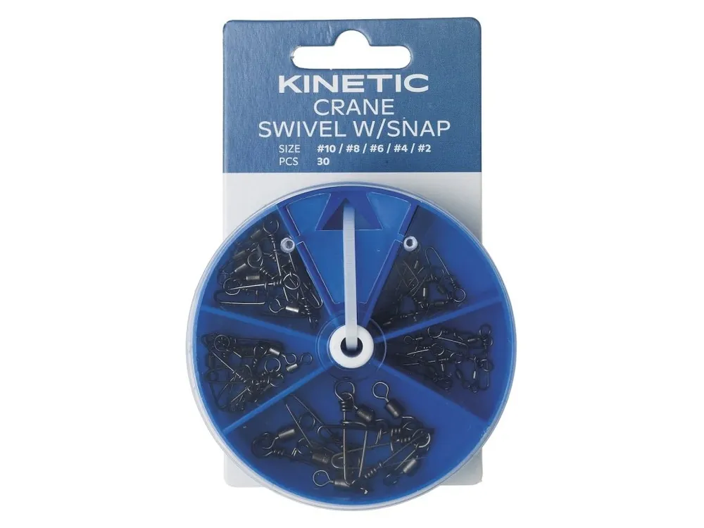 Kinetic Obratlík Crane W/Snap Assortment Black Nickel Novinka