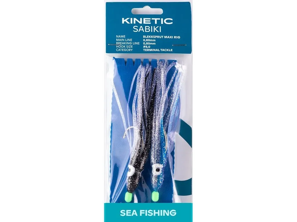 Kinetic Mořský Návazec Sabiki Blekksprut Maxi Blue/Black Glitter 8/0 110 cm Ihned K Objednání