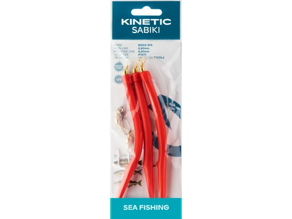 Zlevněný Kinetic Mořský Návazec Sabiki Makk Red 150 cm