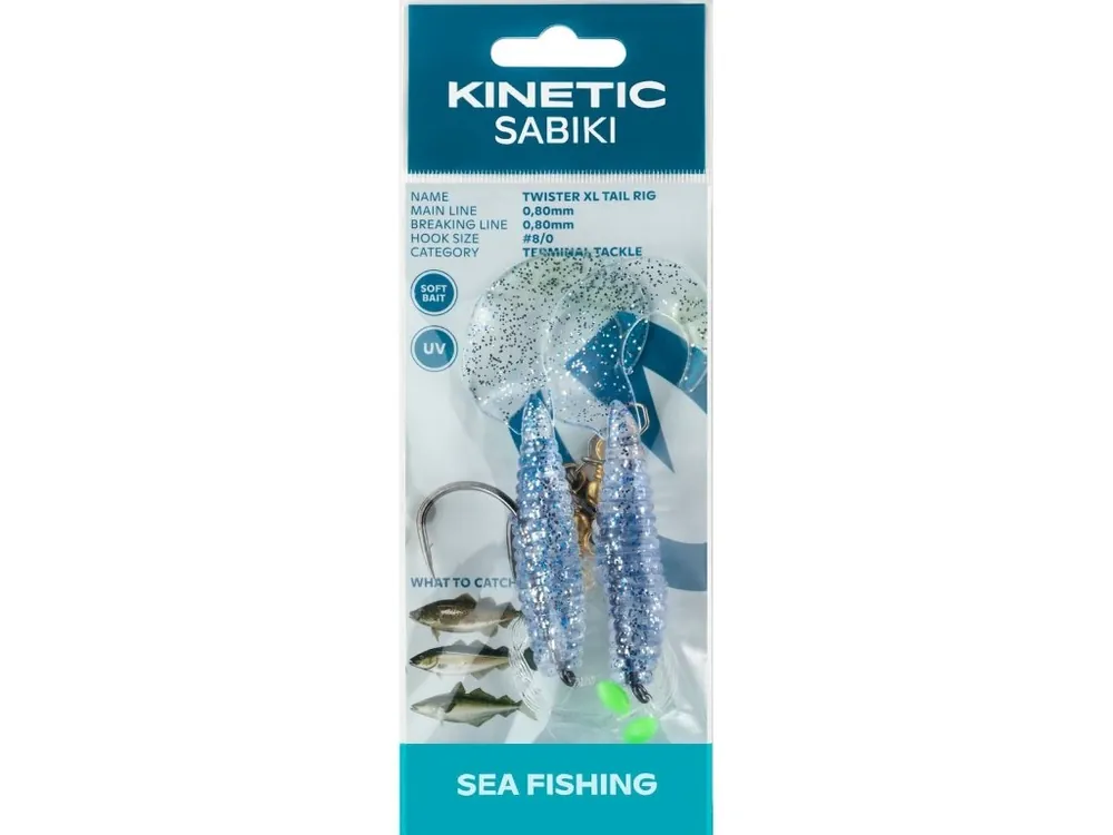 Nová Kolekce Kinetic Mořský Návazec Sabiki Twister XL 8/0 130 cm