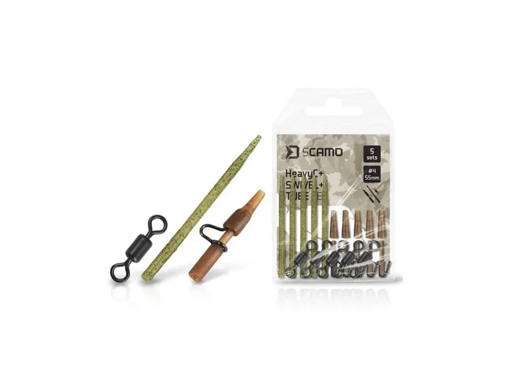 Objednat Nyní Delphin Set Závěsky a Převleky a Obratlíky sCAMO HeavyC + Swivel 4 + Tube 5 ks