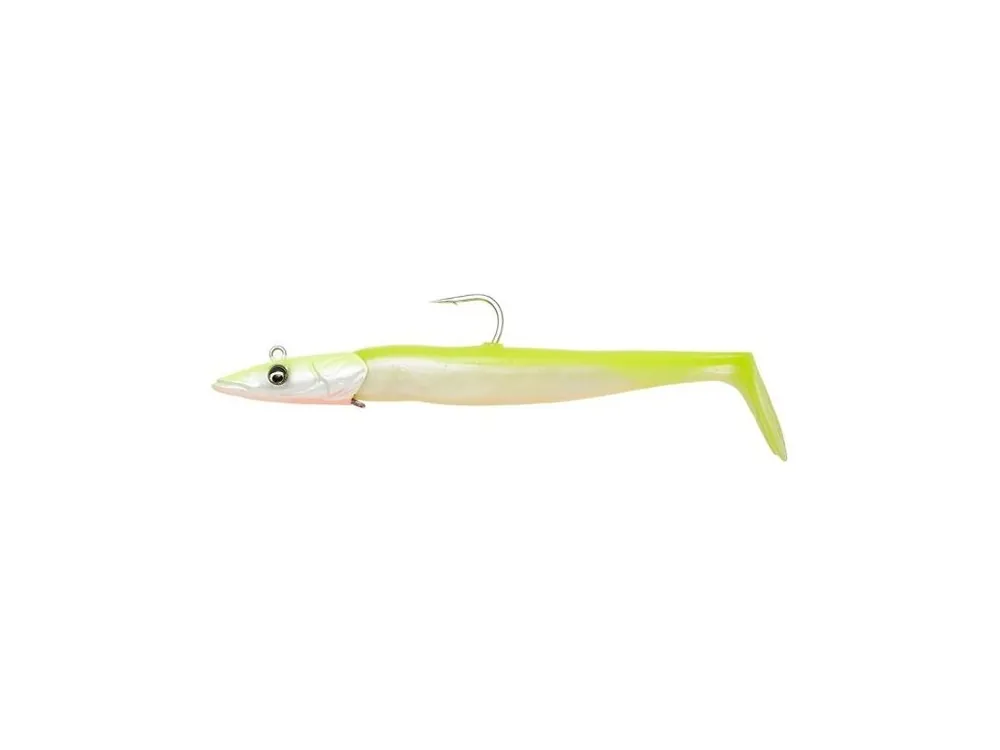 Hit Sezóny Savage Gear Gumová Nástraha Sandeel V2 Sinking Lemon Back - 18 cm 86 g 2+1