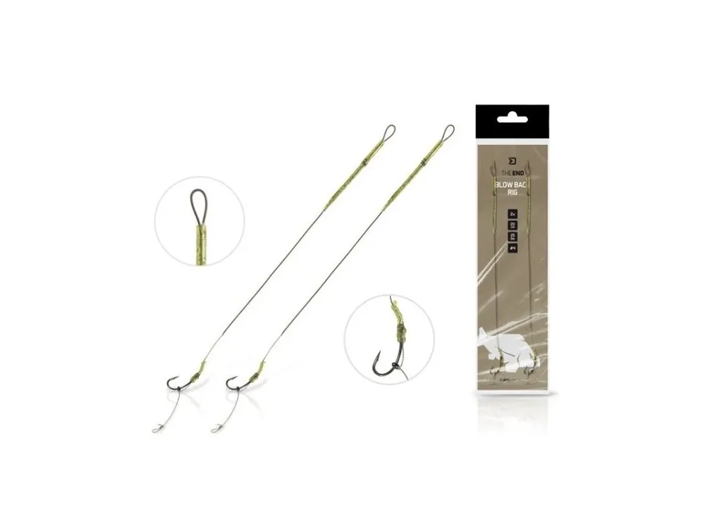 Cenová Bomba Delphin Návazec TheEND Blow Back Rig 20 cm 25 lb 2 ks