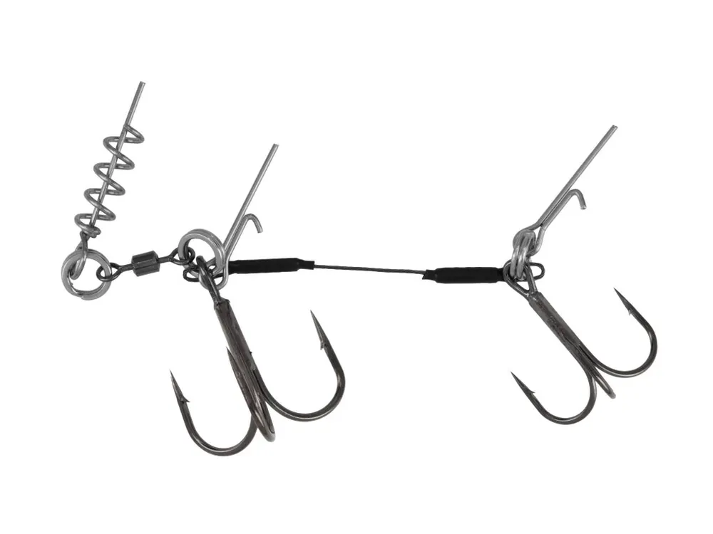 Ověřený Mikado Přídavný Trojháček Jaws Double Evo Titanium Stinger