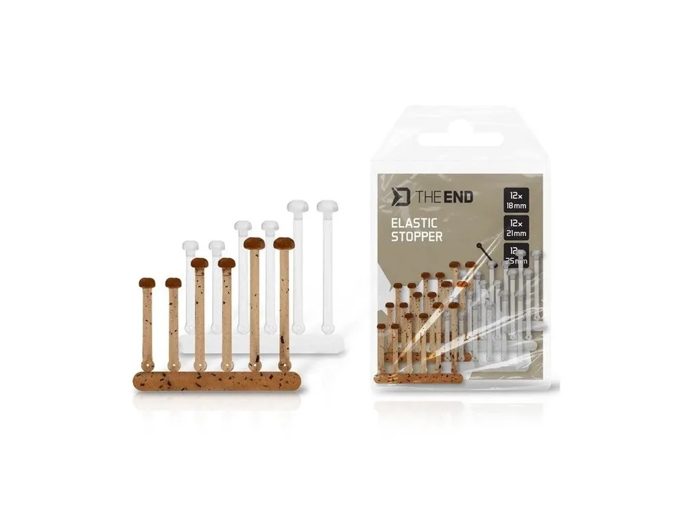 Delphin Elastická Zarážka TheEND Ground+Clear 18,21,25 mm 36 ks Pouze Dnes