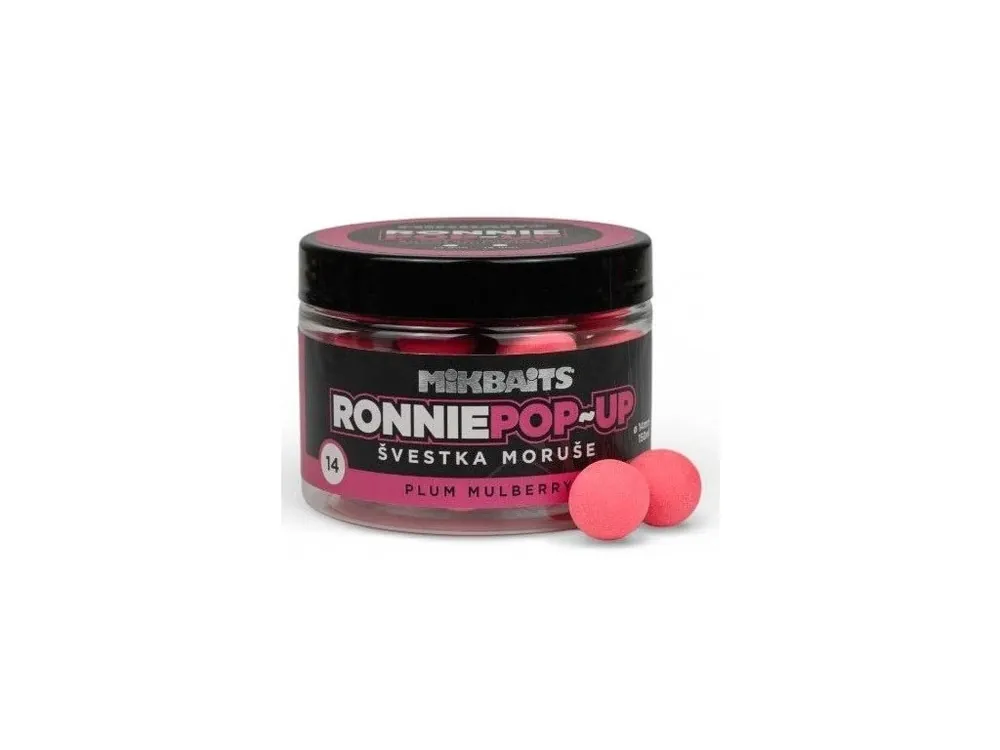 Cenová Bomba Mikbaits Plovoucí Boilie Ronnie Švestka Moruše 150 ml