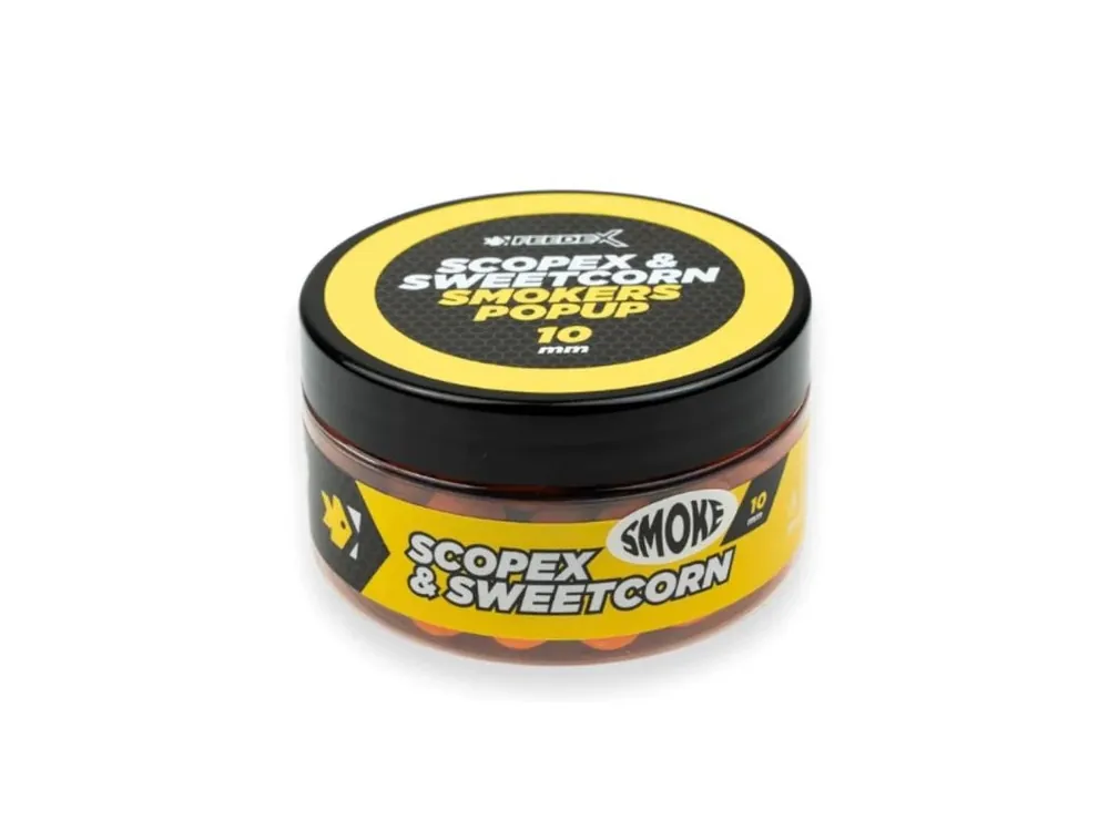 Feeder Expert Plovoucí Boilie Smokers Pop-Up 100 ml 10 mm - Scopex & SweetCorn Cenová Bomba