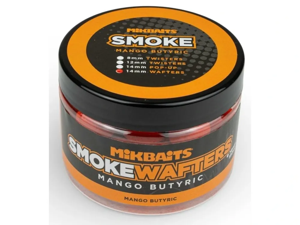 Mikbaits Vyvážené Boilie Smoke Wafters 14 mm 150 ml - Mango Butyric Dokud Zásoby Vydrží