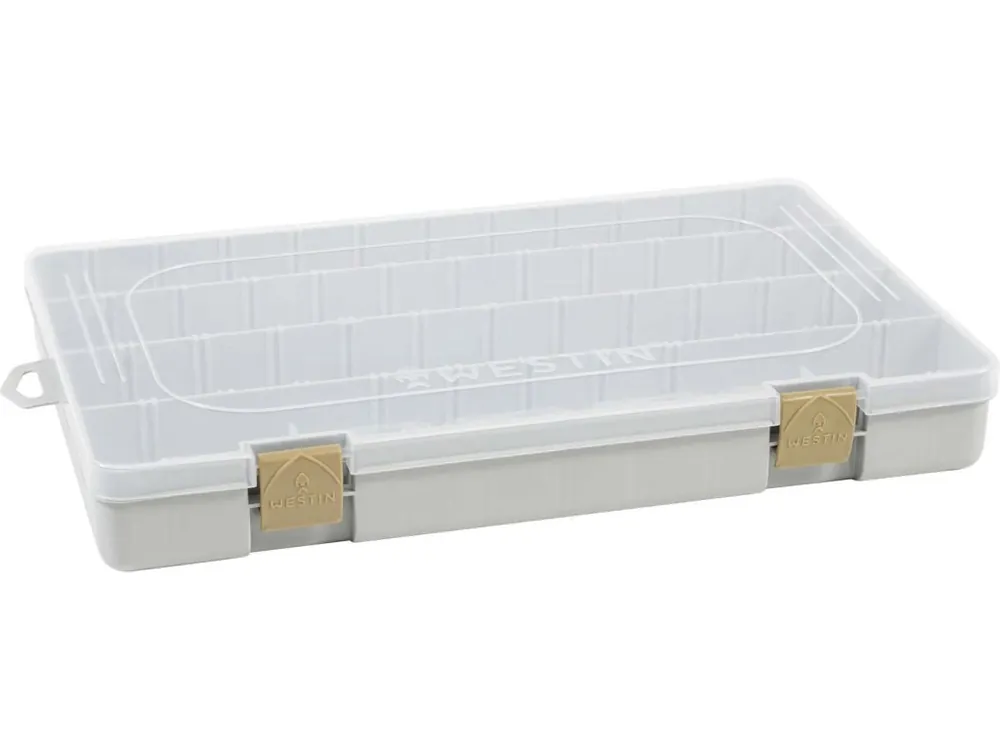 Jen Po Omezenou Doba Westin Krabička W3 Tackle Box Grey/Clear 36 x 22,5 x 4,8 cm
