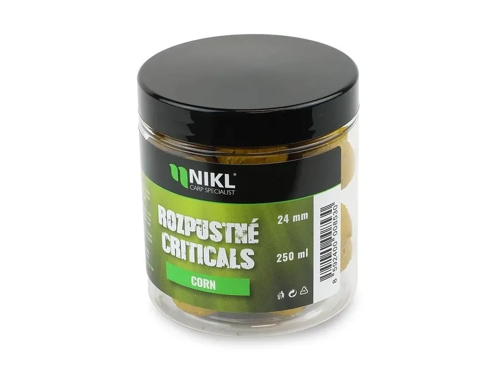 Nikl Rozpustné Criticals Boilie Corn 250 ml Zlevněný
