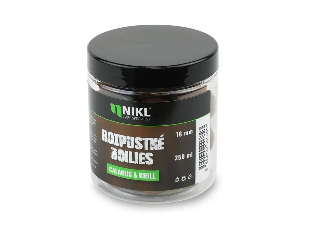 Vysoce Kvalitní Nikl Rozpustné Boilies Calanus & Krill 250 ml