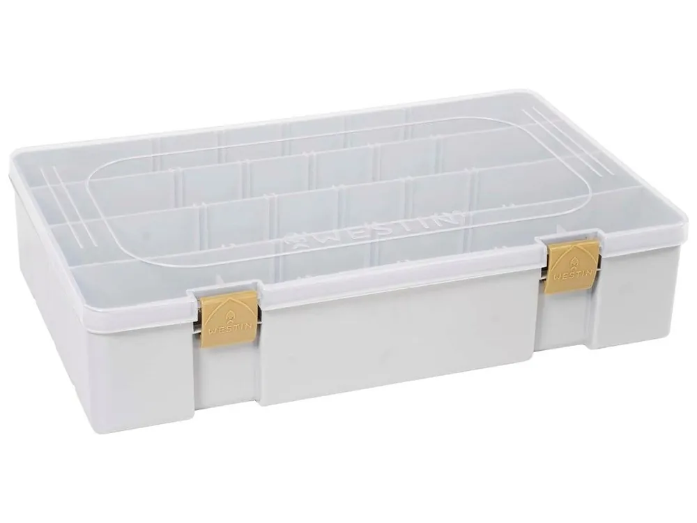 Westin Krabička W3 Tackle Box Grey/Clear 36 x 22,5 x 8 cm Zlevněný