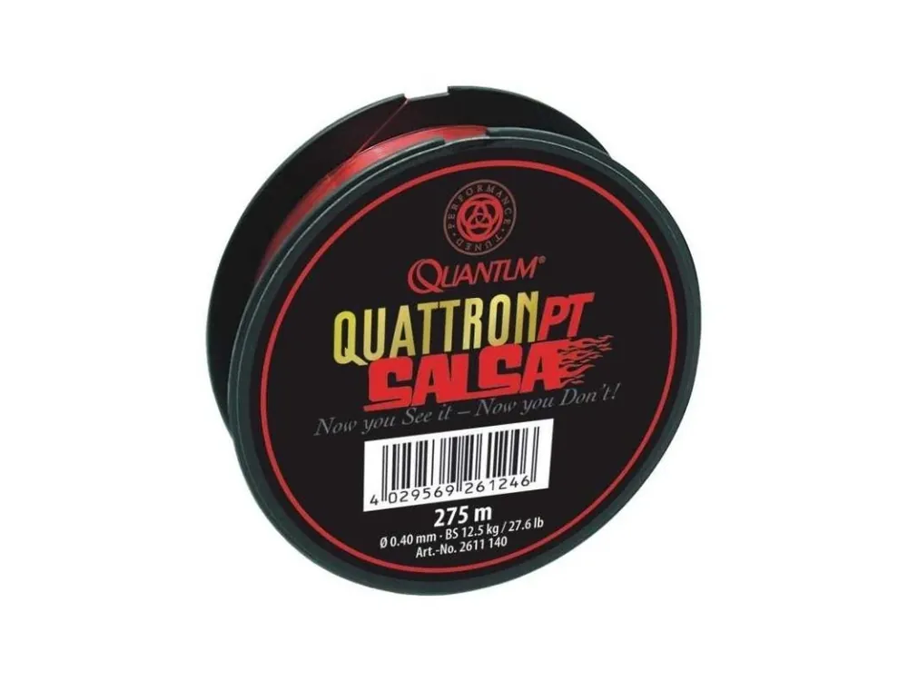Zlevněný Quantum Vlasec Salsa-Line Transparentní-Červený 0,30 mm 275 m