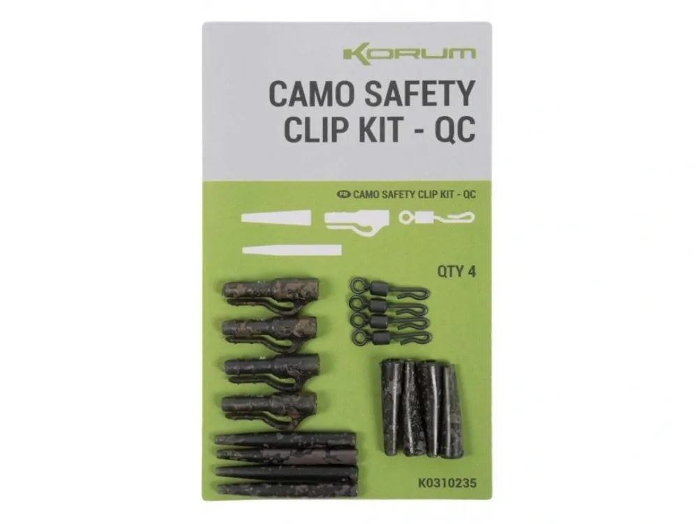 Novinka Korum Závěsky Camo Safety Clip Kit QC 4 ks