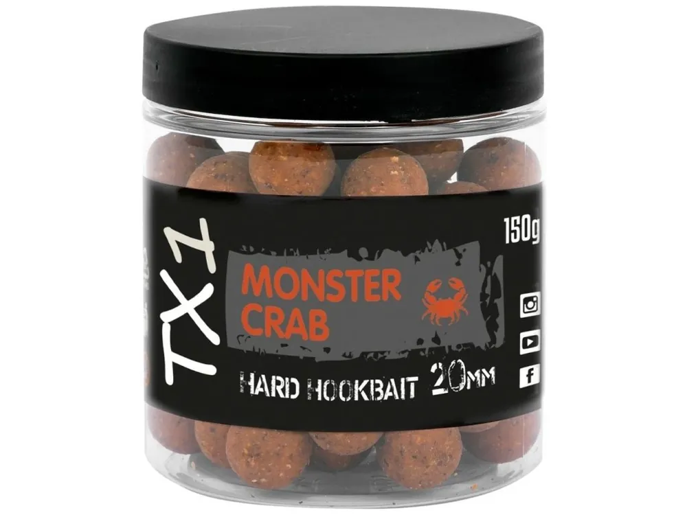 Shimano Tvrzené Boilies TX1 Hard Hookbait Monster Crab 20 mm 150 g Kup Teď