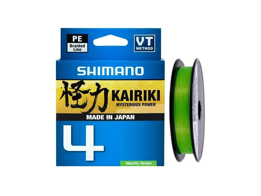 Sezónní Sleva Shimano Pletená Šňůra Kairiki 4 Mantis Green 150m