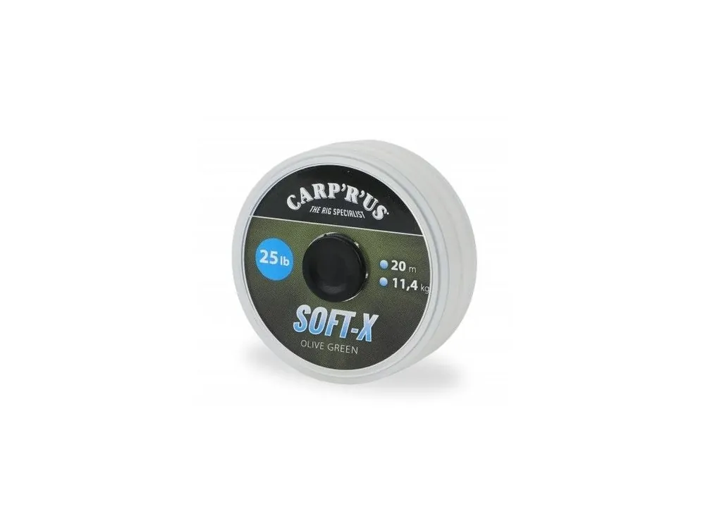 Carp´R´Us Návazcová Šňůra Soft-X Olive Green 20 m Jen Po Omezenou Doba