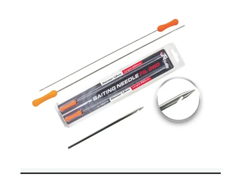 Časově Omezené FilFishing Prošívací Jehla Filex Baiting needle 280 mm 2ks