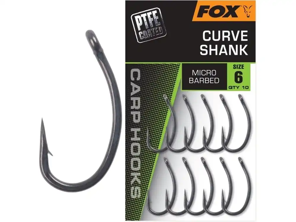 Vysoce Kvalitní Fox Háčky Curve Shank 10 ks