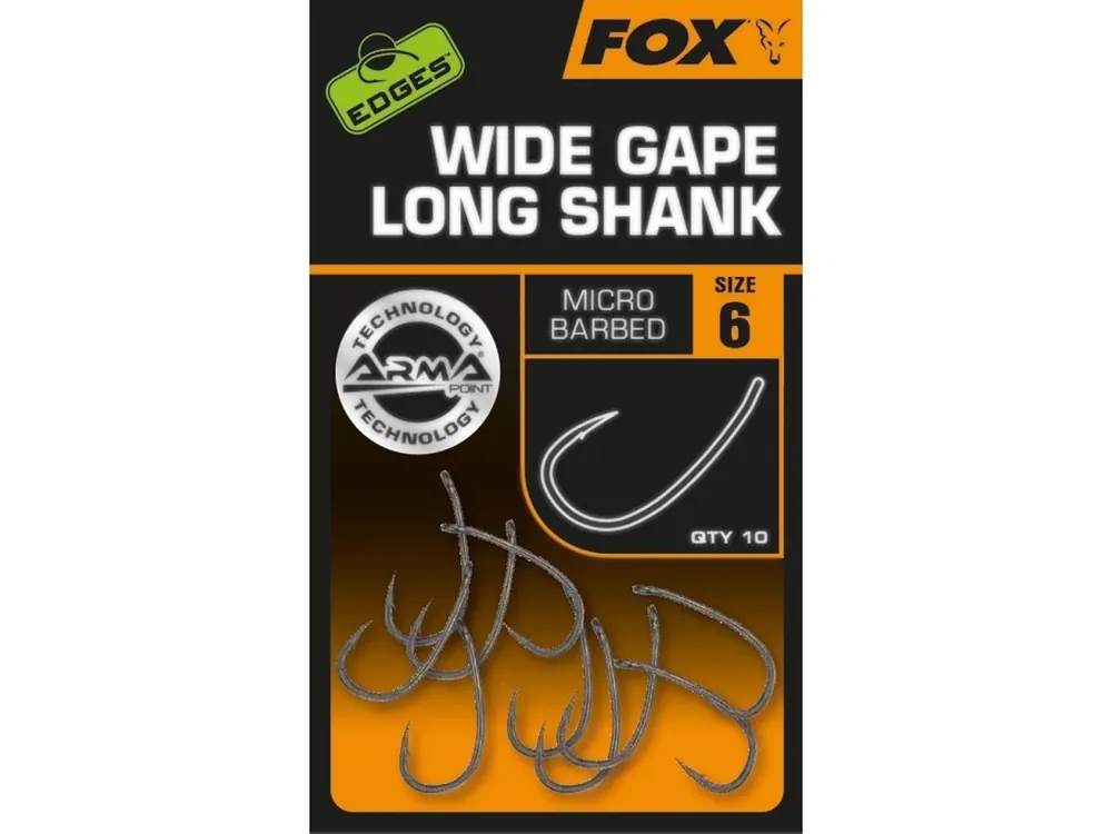 Fox Háčky Edges Armapoint Super Wide Gape Long shank Cenově Výhodný