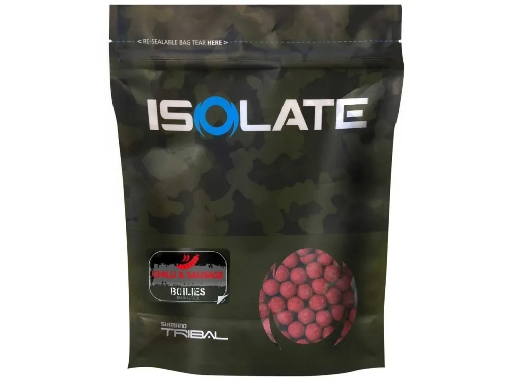 Shimano Boilie Isolate Chilli Sausage 1 kg Výprodej