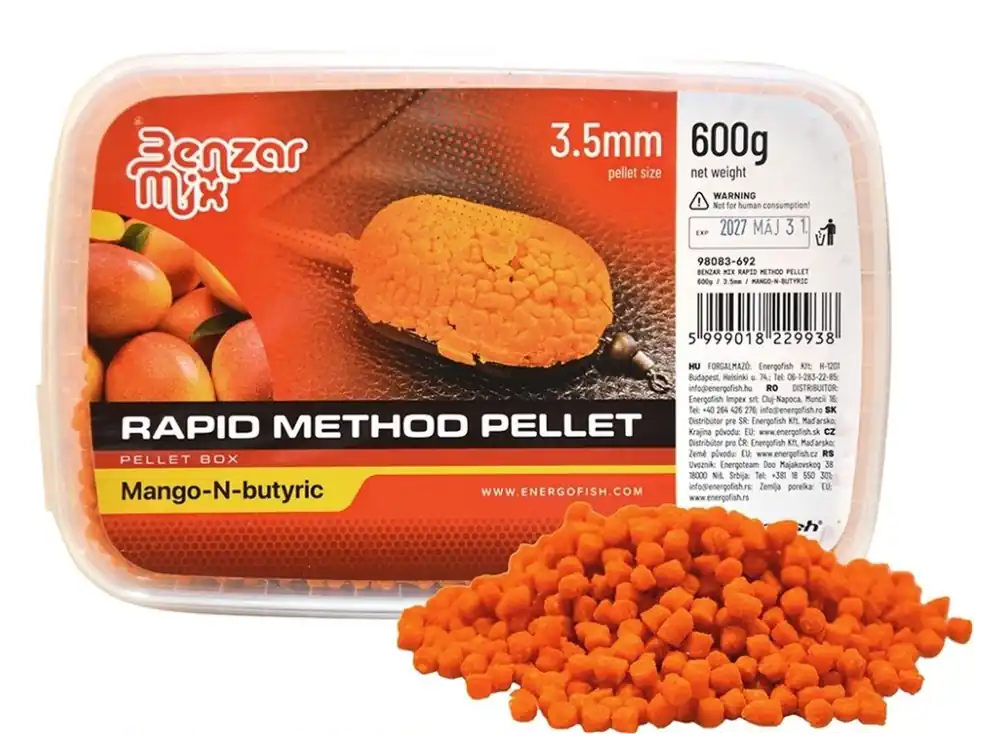 Benzar Mix Pelety Rapid Method Pellet 1,5 mm 600 g Vrácení Zdarma