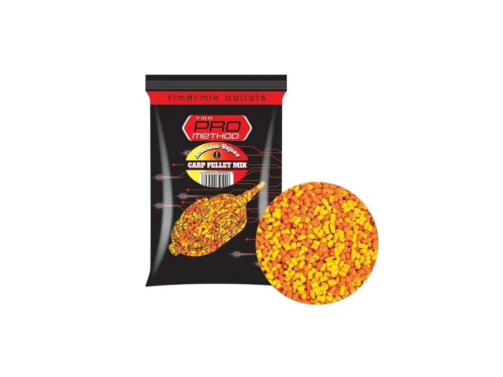 Novinka Timár Mix Pro Method Carp Pellet Mix 800 g 3 mm - Ananas-Kyselina Máselná