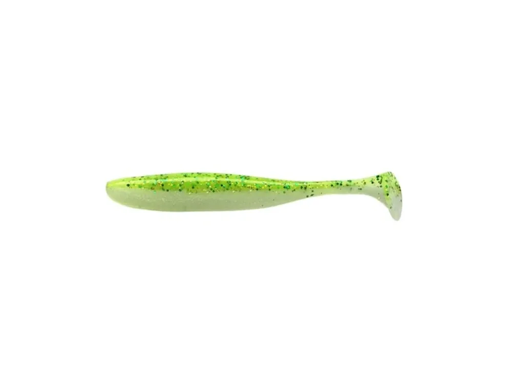 Víkendová Akce Keitech Gumová Nástraha Easy Shiner 3,5‘‘ 8,5cm Lime Chart Shad PAL02T (7ks)