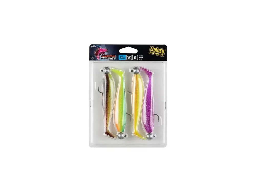Fox Rage Gumová Nástraha Zander Pro Shad Loaded Mixed UV Colour Pack 10 cm 10 g 4/0 Super Cena