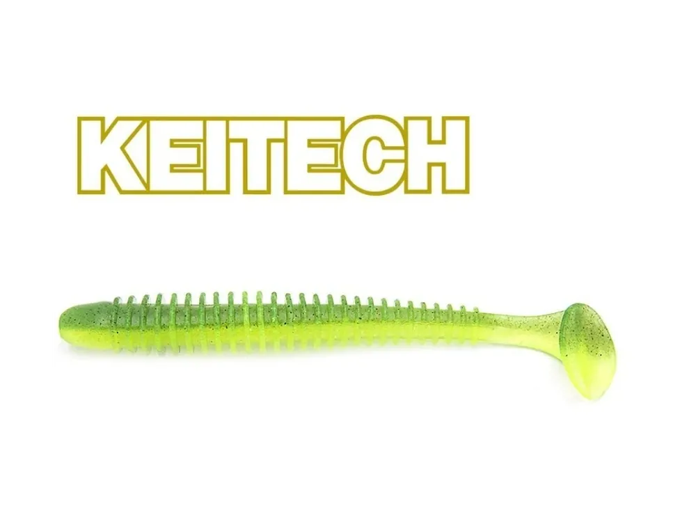 Značkový Keitech Gumová Nástraha Swing Impact 4,5" 11,4cm Lime / Chartreuse 424T (6ks)