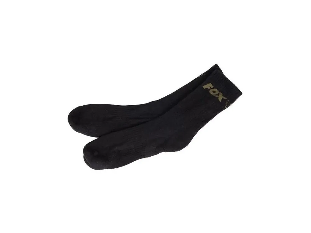 Fox Ponožky Black Socks 3 - Pack Černé Sezónní Sleva