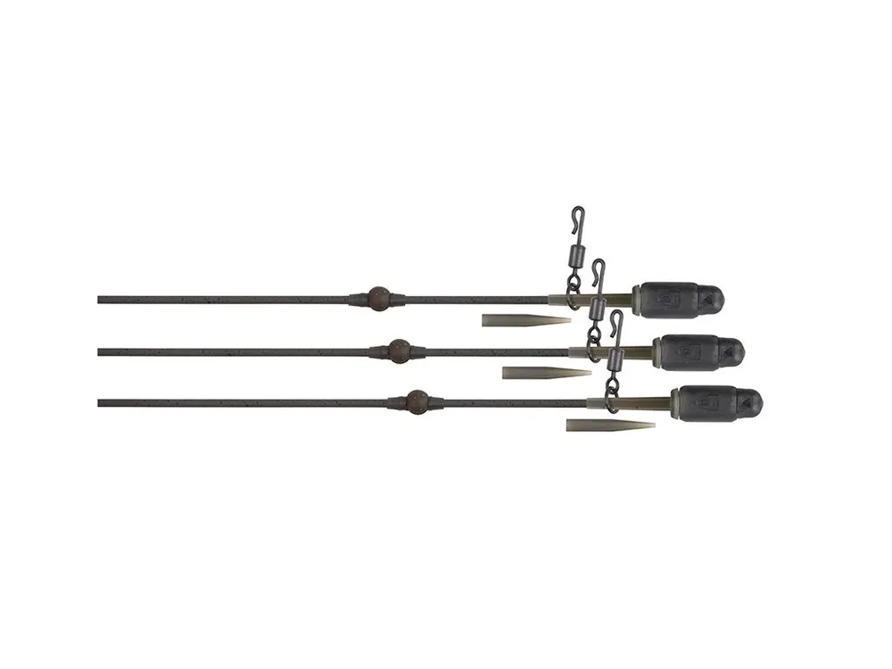 Fox Montáž Edges Tuff Tungsten Tubing Heli-Clip Rigs 3 ks Finální Výprodej