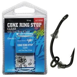 Giants fishing Slídová zarážka s kroužkem Cone Ring Stop Clear with Oval Ring 4,5mm Víkendová Akce