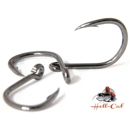 Značkový Hell-Cat - Jednoháčky s očkem Live Bait 4X Strong vel 6/0 - 3ks