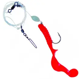 Rychlé Dodání ICE Fish - Twister návazec červený , 8/0, 0,90mm, 110cm - 1ks
