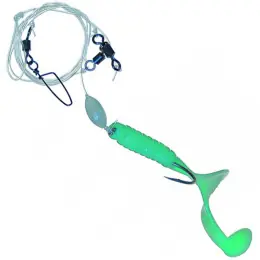 Aktuální ICE Fish - Twister návazec zelený Fluo , 8/0, 0,90mm, 110cm - 1ks