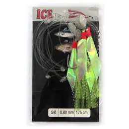 ICE fish - Návazec třásně 5/0, 0,8mm, 175cm - Zelená barva Super Cena
