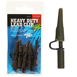 Novinka Giants fishing Boční závěs kovový Heavy Duty Lead Clip Green, 10ks
