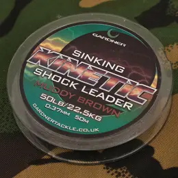 Gardner Splétaná šňůra Kinetic Shock Leader 50m, 50lb (22,7kg) 0.37mm Objednat Nyní